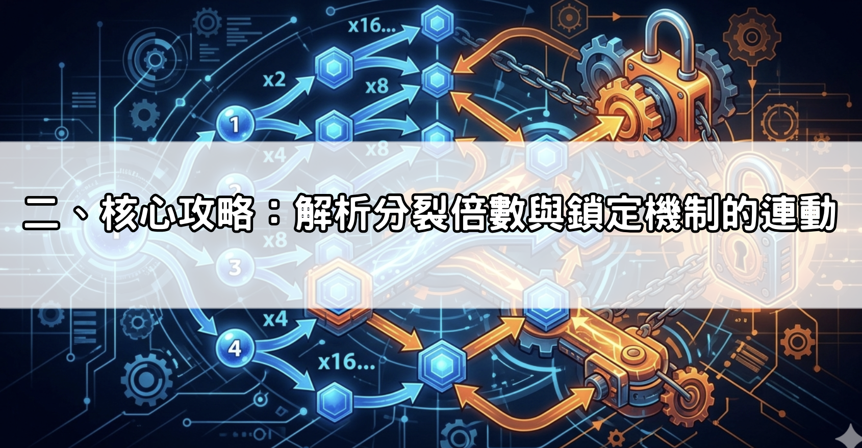 二、核心攻略：解析分裂倍數與鎖定機制的連動